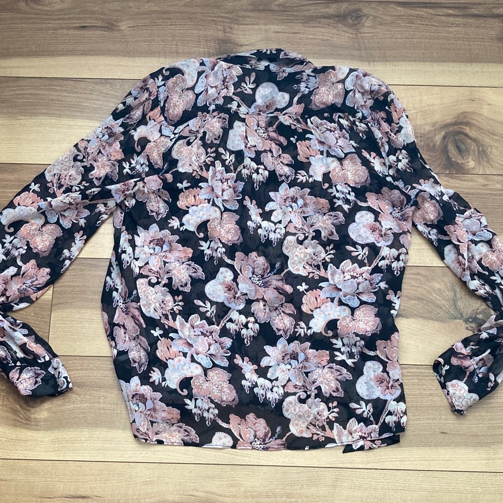 PAIGE Kirstie Silk Floral Blouse - Picture 10 of 10